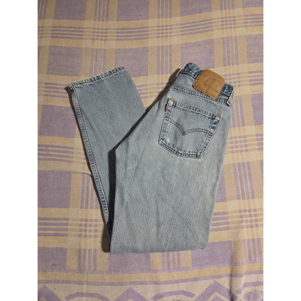 Vintage 90s Levis 501 USA Made 27 X 29 Womens Straight Denim Pants 0193 Button